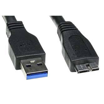 Kabel USB (3.0), USB A M- USB micro B M, 0.5m, černý, Logo, blistr