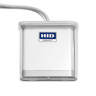 Omnikey čtečka USB 2.0, R50220318-CR, čipové karty, externí, bílá, konektor USB