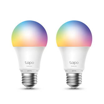 LED žárovka TP-LINK E27, 220-240V, 8.7W, 806lm, 6000k, RGB, 15000h, chytrá Wi-Fi žárovka, 2- pack