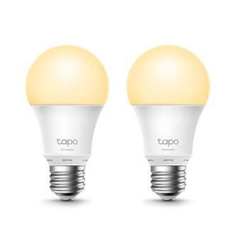 LED žárovka TP-LINK A27, 220-240V, 8.7W, 806lm, 2700k, teplá, 15000h, stmívatelná chytrá Wi-Fi žárovka, 2- pack
