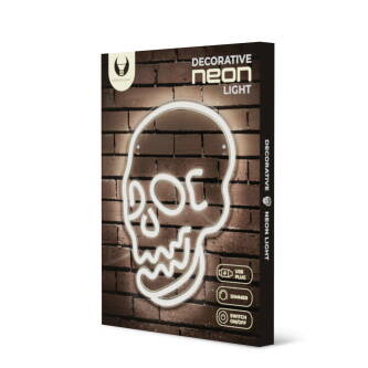 Neon PLEXI LED SKULL white FPNE07X Forever Light