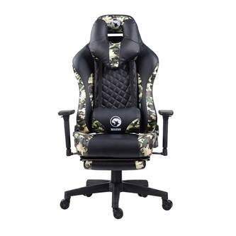 Herní křeslo Marvo CH-134, černé, odnímatelné polštářky, polohovatelné