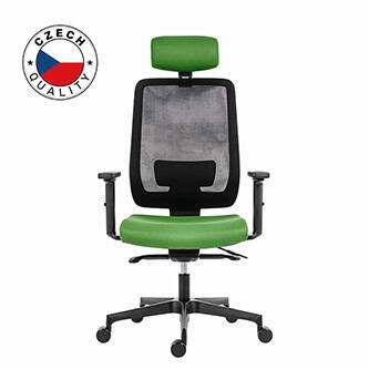 Powerton Kancelářské ergonomické křeslo Lucie, Zelené