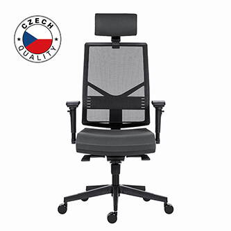 Powerton Kancelářské ergonomické křeslo Marie, Šedé