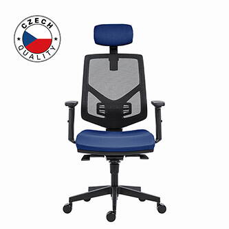 Powerton Kancelářské ergonomické křeslo Tina, Tmavě modré