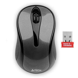 A4tech Myš G3-280N, 1000DPI, 2.4 [GHz], optická, 3tl., 1 kolečko, bezdrátová, černá, 1 ks AA, klasická, V-Track