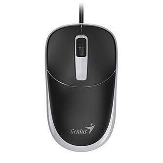 Myš drátová, Genius DX-123, černo-šedá, optická, 1200DPI