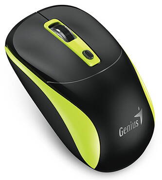 Myš bezdrátová, Genius NX-7123, černo-zelená, optická, 1200DPI