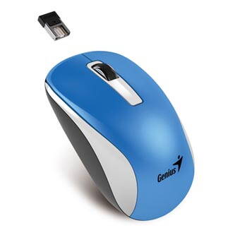 Genius Myš NX-7010, 2.4 [GHz], optická, 3tl., 1 kolečko, bezdrátová, modrá, 1200DPI, univerzální