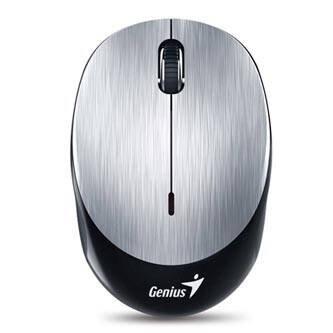 Genius Myš NX-9000BT, 1200DPI, Bluetooth, optická, 3tl., 1 kolečko, bezdrátová, stříbrná, vestavěná baterie, bluetooth