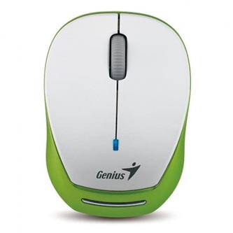 Myš bezdrátová, Genius Micro Traveler 9000R V3, bílo-zelená, optická, 1200DPI