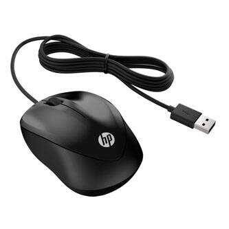 HP myš X1000 Wired mouse, 1200DPI, optická, 3tl., 1 kolečko, drátová USB, černá, Microsoft Windows Vista/XP/7/8