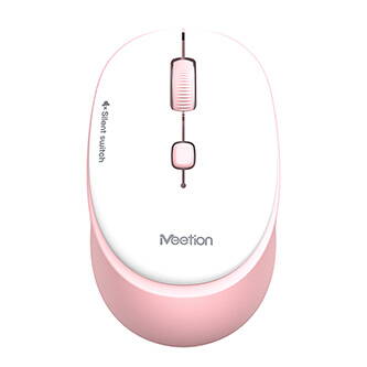 Meetion R571 Myš bezdrátová, bílo-růžová, 1600DPI