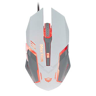 Meetion M915 Myš drátová, bílá, 2400DPI