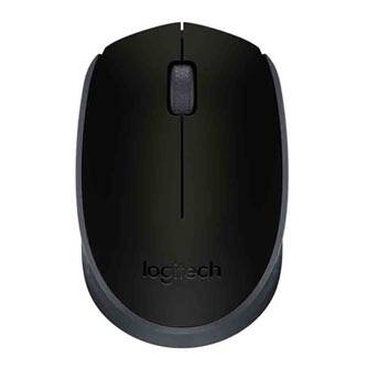 Logitech Myš M171, 1000DPI, 2.4 [GHz], optická, 3tl., 1 kolečko, bezdrátová, černá, 2 ks AA, k notebooku, univerzální