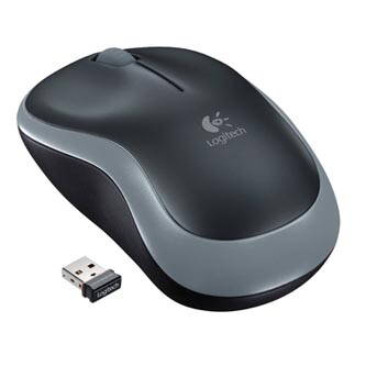 Logitech Myš M185, 1000DPI, 2.4 [GHz], optická, 3tl., 1 kolečko, bezdrátová, černá, 1 ks AA