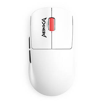 Myš Marvo MONKA PRIME, bílá, optika, 26000DPI, Tri-Mode