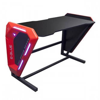 E-blue Herní stůl EGT002BK, 125x62 cm, 80,8 cm, podsvícený, poškozený obal, .A-D, B