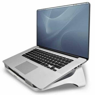 Podstavec I-Spire pod notebook, bílý, plast, 6 kg nosnost, Fellowes