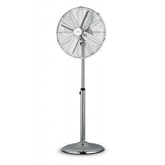 Orava nerezový stojanový ventilátor, 50W, stříbrný