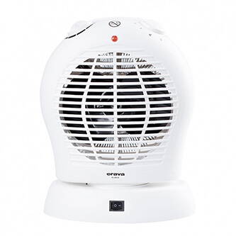 Orava Horkovzdušný ventilátor, bílý