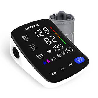 Digitální tlakoměr TL-300, černo/bílý, Orava