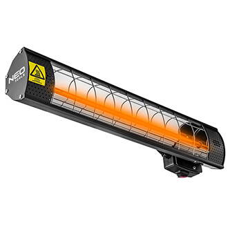 Infra zářič (ohřívač) NEO TOOLS 90-031, 2000W, IP65, Golden Halogen Lamp, pro vyhřívání podlah a prostor skladů a stavenišť