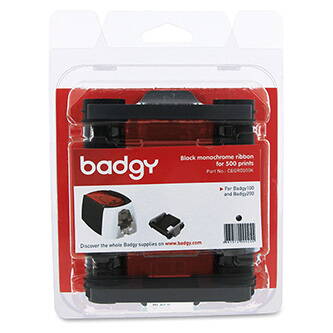 Badgy originální páska do tiskárny karet, CBGR0500K, černá, Badgy 100, 200
