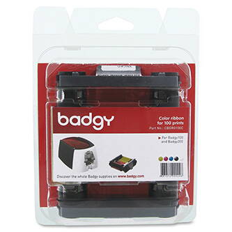 Badgy originální páska do tiskárny karet, CBGR0100C, barevná, Badgy 100, 200