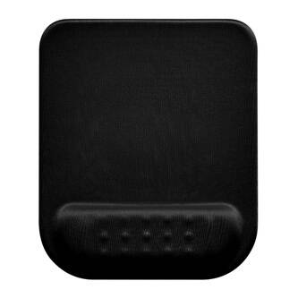 Podložka pod myš a zápěstí, Powerton Ergoline Dark Edition, ergonomická, černá, pěnová, Powerton