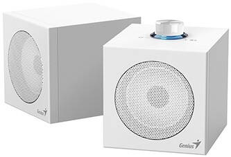 Genius reproduktory SP-HF300U, 4W, bílé, dřevěné