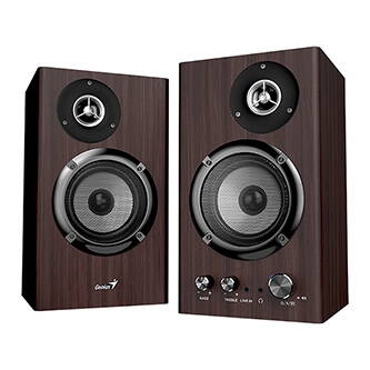 Genius reproduktory SP-HF1812BT, 2.0, 50W, tmavě hnědé, dřevěné