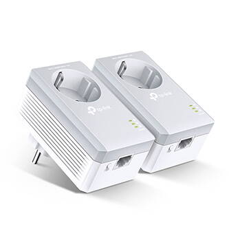 TP-LINK powerline (LAN přes 230V) TL-PA4010PKIT 600Mbps, elekrické zásuvky, až 300m, AES šifrování