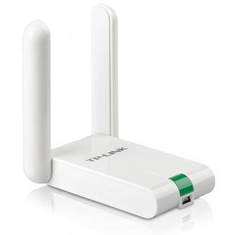 TP-LINK USB klient TL-WN822N 2.4GHz, 300Mbps, externí pevná anténa, 802.11n, 1.5m kabel, tlačítko WPS