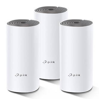 TP-LINK Wifi Mesh kit Deco E4(3-pack) 2.4GHz a 5GHz, přístupový bod, IPv6, 1200Mbps, integrovaná anténa, 802.11ac, 3Pack, ISP, rod