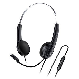 Genius HS-220U AI, sluchátka s mikrofonem, drátováčerná, 2.0, uzavřená, USB - C