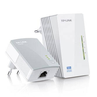 TP-LINK powerline (LAN přes 230V) TL-WPA4220KIT 2.4GHz, extender, 600Mbps, Wifi Clone