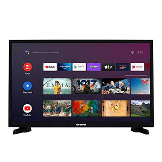 Televize Orava, LT-ANDR24 A01, 24", HD Ready 1366x768, 50/60 Hz, černá, Android TV