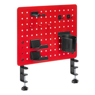 Powerton Pegboard upínací na stůl, červený, herní
