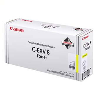 Canon originální toner CEXV8, yellow, 25000str., 7626A002, Canon iR-C, CLC-3200, 2620N, O