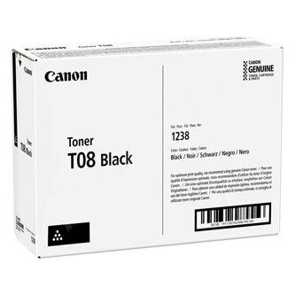 Canon originální toner T08, black, 11000str., 3010C006, Canon i-SENSYS X 1238P Series, O