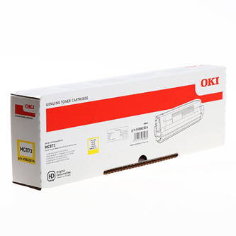 OKI originální toner 45862814, yellow, 10000str., OKI MC873, O