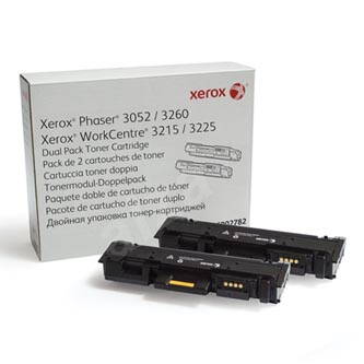 Xerox originální toner 106R02782, black, 6000 (2x3000)str., Xerox Phaser 3052,3260, WorkCentre 3215,3225, dual pack, O