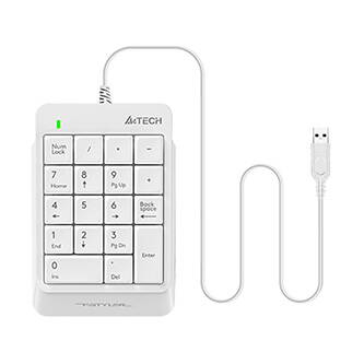 A4Tech FStyler FK13P numerická klávesnice drátová (USB) bílá