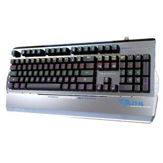 E-BLUE EKM752, Klávesnice US, herní, podsvícená typ drátová (USB), šedá, mechanická