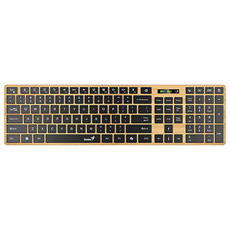 Genius Slimstar 7250BT Copilot klávesnice bezdrátová CZ/SK, béžovo-černá