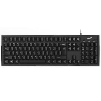 Genius Smart KB-102, Klávesnice CZ/SK, klasická, drátová (USB), stříbrná
