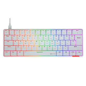 Meetion HESTIA klávesnice drátová (USB) US, bílá mechanická