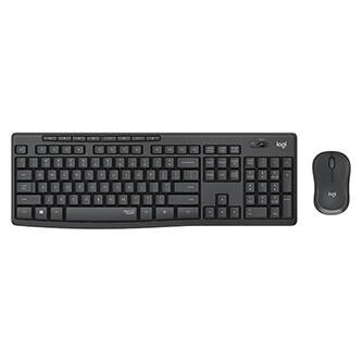 Logitech MK295, sada klávesnice s bezdrátovou optickou myší, AAA, CZ, multimediální, 2.4 [GHz], bezdrátová, šedá, SilentTouch