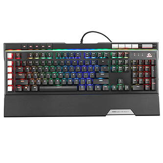 Marvo KG965G, Klávesnice US, herní, modré spínače typ drátová (USB), černá, mechanická, RGB podsvícení